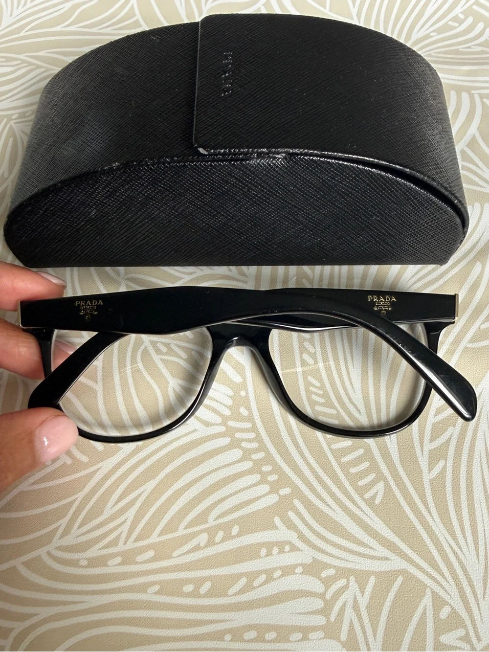 Prada Black Cat Eye Eyeglass Frames w/ Case
